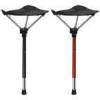 Adjustable Aluminum Alloy Folding Camping Stool 125kg Load Bearing for Hiking Travel
