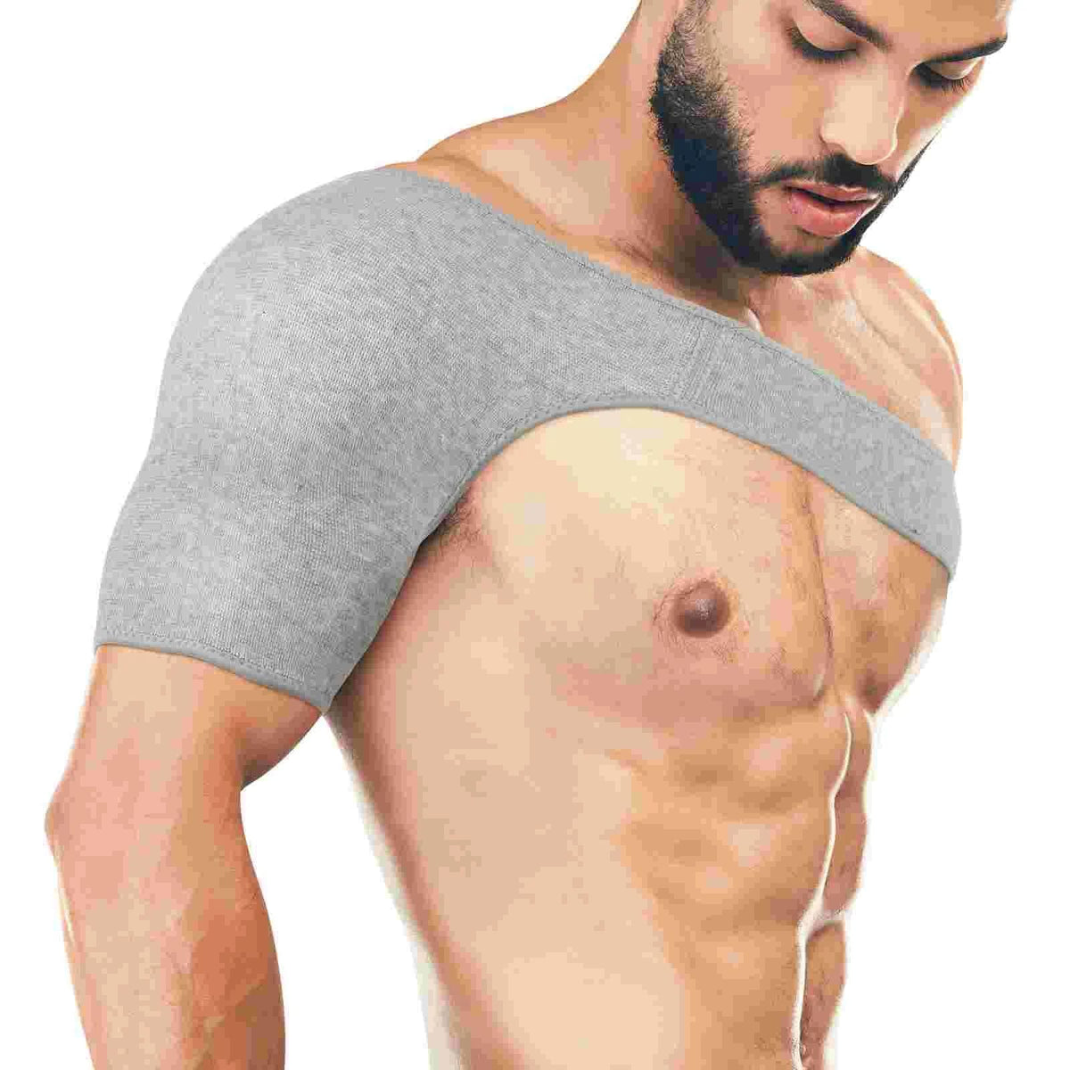 Adjustable shoulder support with ergonomic fitness pads