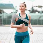 Adjustable shoulder support with ergonomic fitness pads