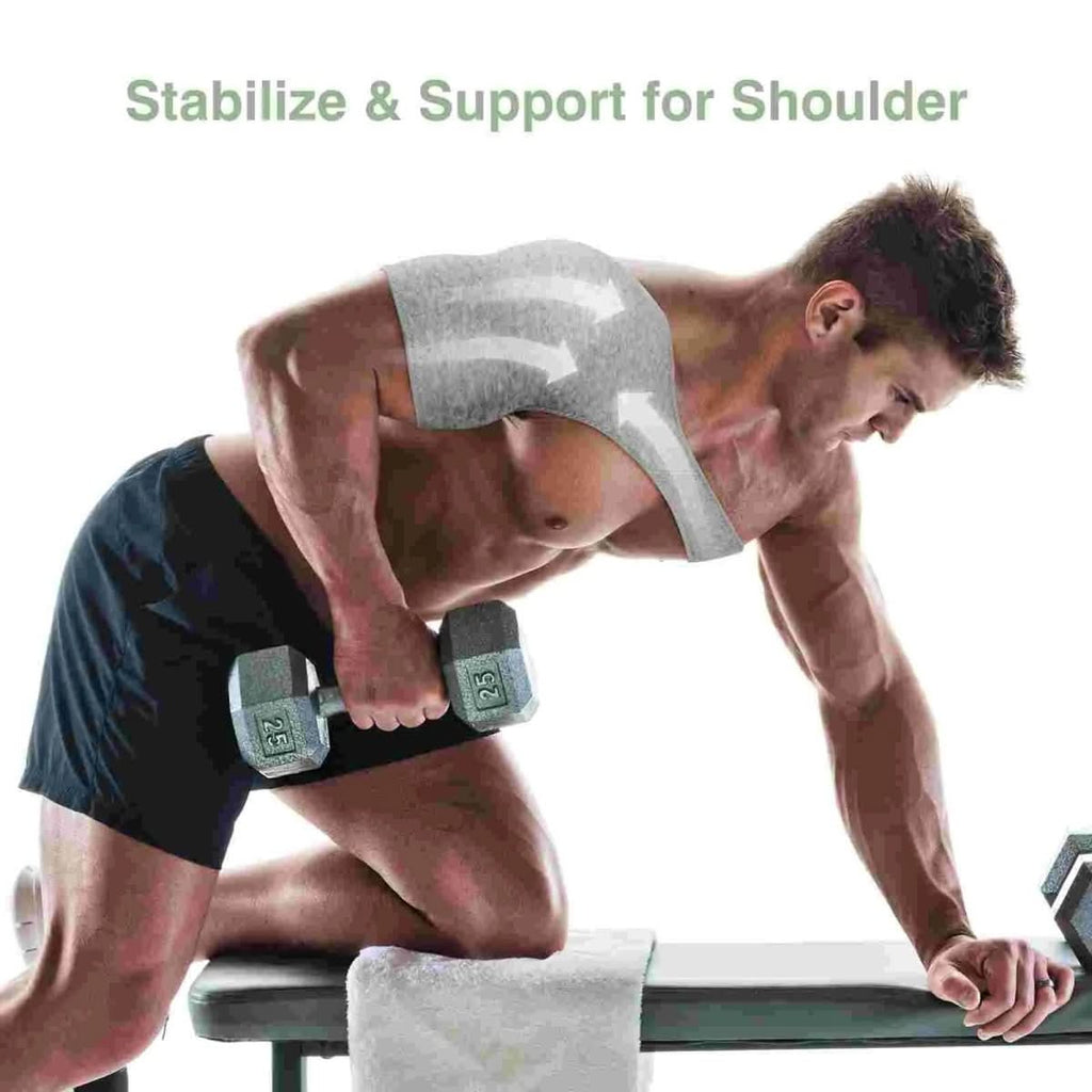 Adjustable shoulder support with ergonomic fitness pads