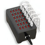 Voltura Multi-USB Charging Station | 30 Ports | Fast Charging & Surge Protection | Compact & Durable