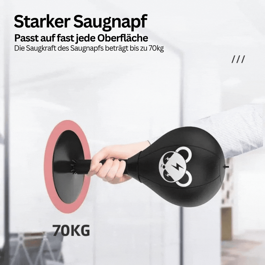 Box ball with strong suction cup base – PowerStrike
