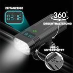 LED bike light with 5000 lumens for maximum safety when riding at night