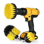 Cordless Drill Brush Set with 3 Nylon Cleaning Brushes