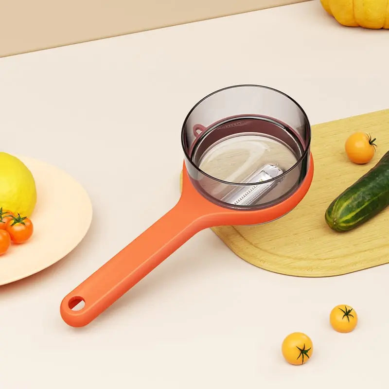 Practical Peeler with Collection Container – clean peeling without waste