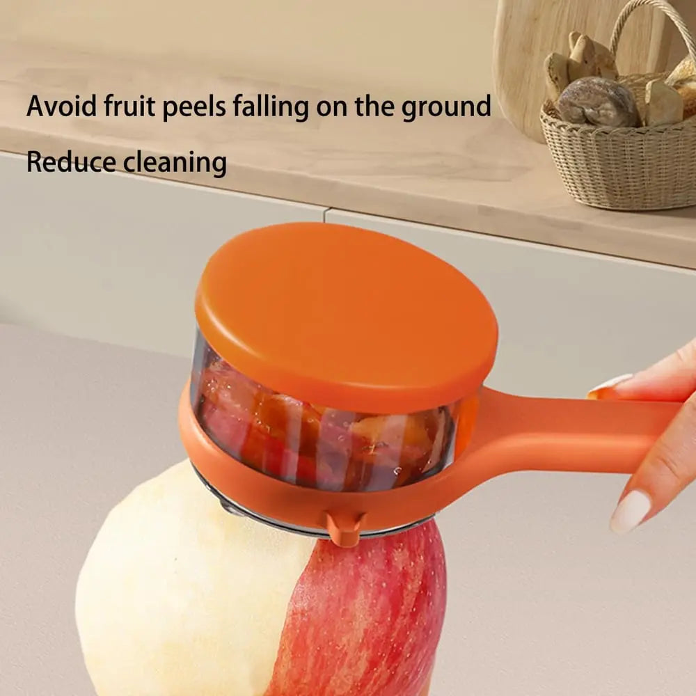 Practical Peeler with Collection Container – clean peeling without waste