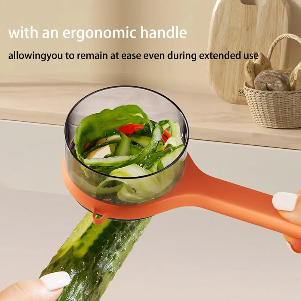 Practical Peeler with Collection Container – clean peeling without waste