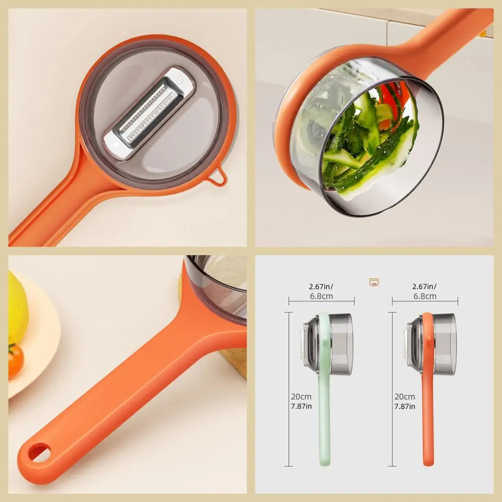 Practical Peeler with Collection Container – clean peeling without waste