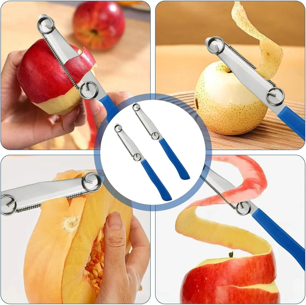 Practical Kitchen Set 3-in-1 – Peeler, Spiral Cutter & Citrus Juicer in one