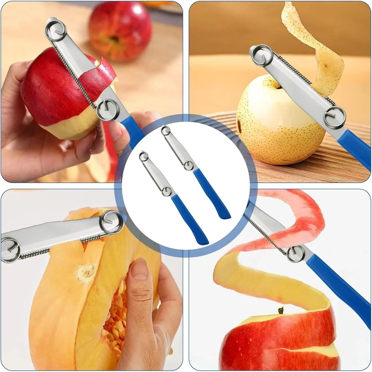 Practical Kitchen Set 3-in-1 – Peeler, Spiral Cutter & Citrus Juicer in one