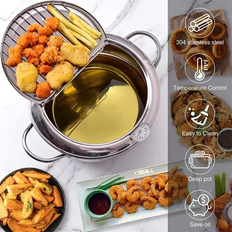 Precision Stainless Steel Fryer – Perfect, Crispy Results