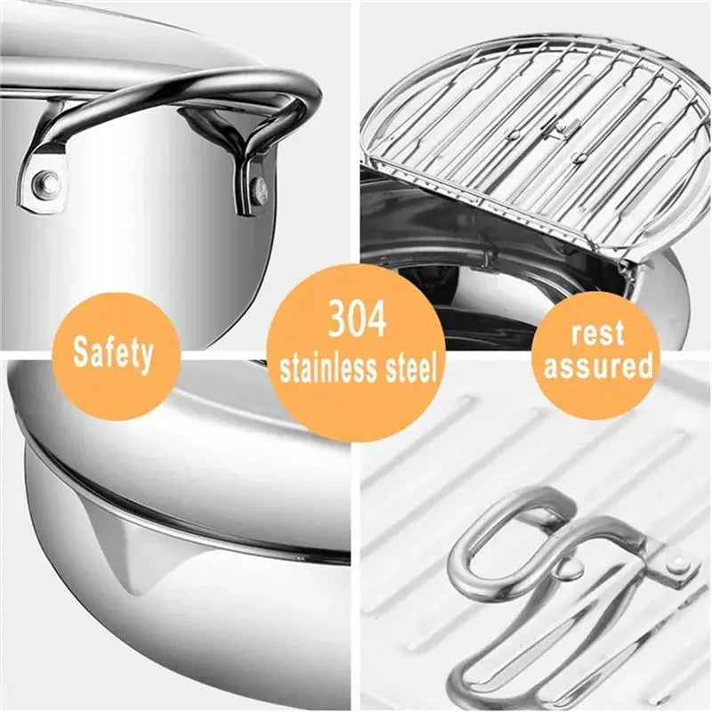 Precision Stainless Steel Fryer – Perfect, Crispy Results