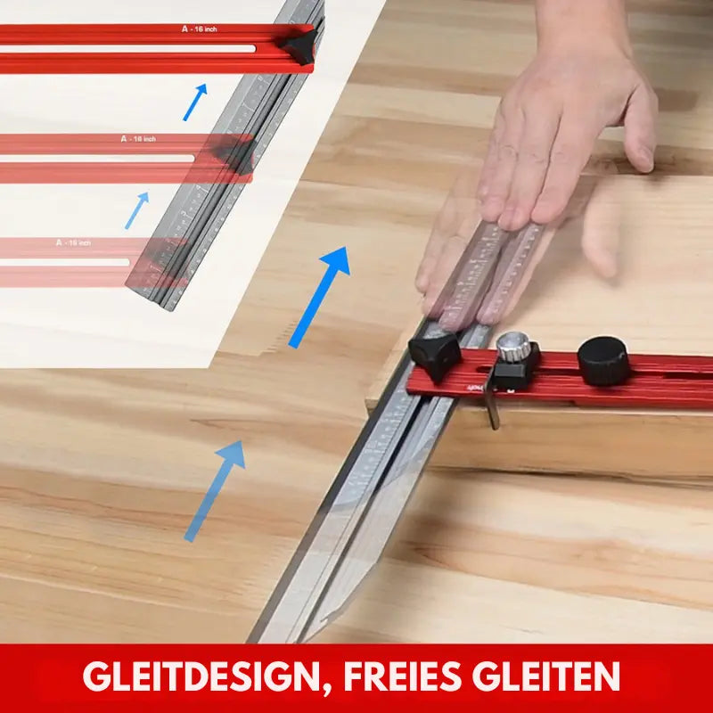Precise Stair Measuring Tool — Adjustable Aluminum Angle Template