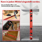 Precise Stair Measuring Tool — Adjustable Aluminum Angle Template