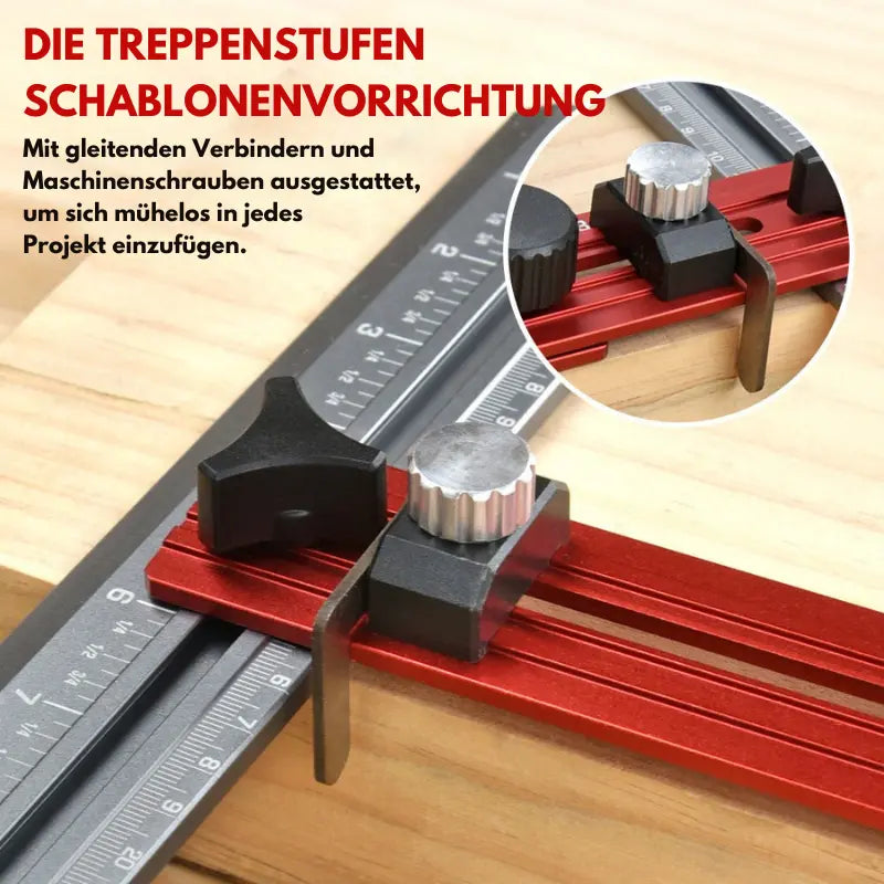 Precise Stair Measuring Tool — Adjustable Aluminum Angle Template