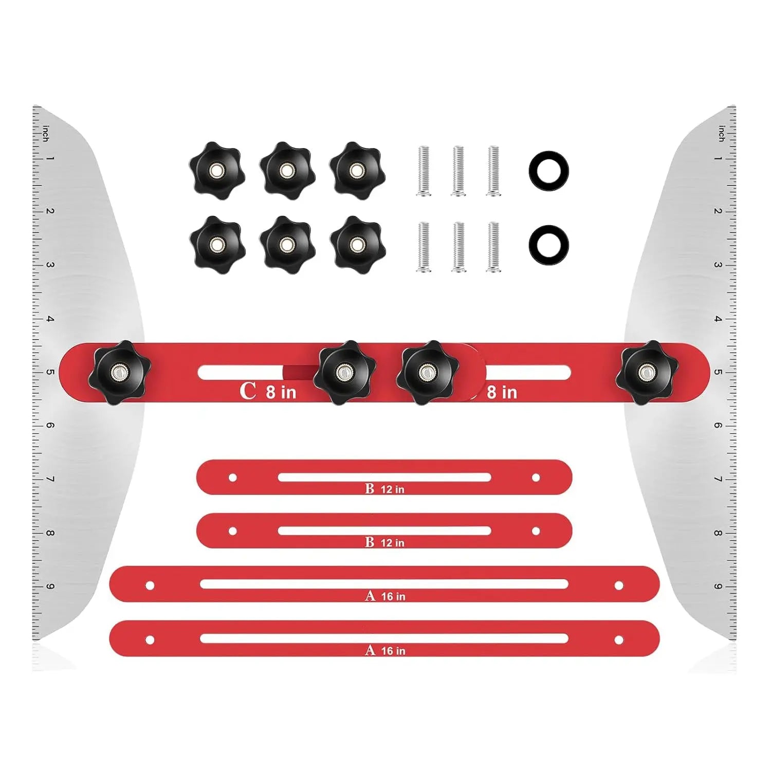 Precise Stair Measuring Tool — Adjustable Aluminum Angle Template