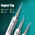 Precision Tweezer Set – Acknowledge tools made of stainless steel for flawless skin