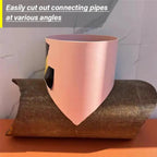 Precision template for accurate pipe saddle cuts