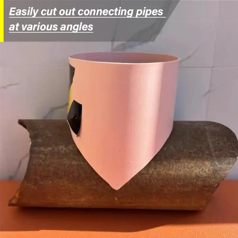 Precision template for accurate pipe saddle cuts