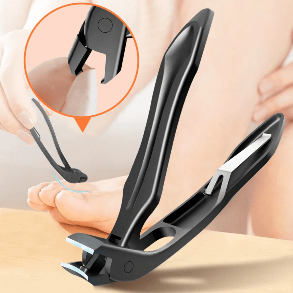 Precision nail clipper for clean nail care