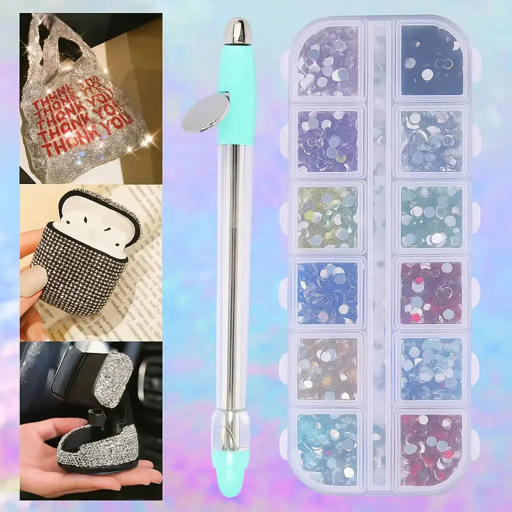 Precision pen for rhinestone art – ideal for DIY & embroidery