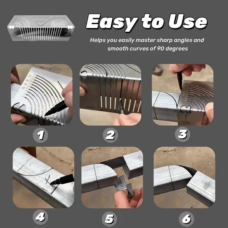 PrecisionFlex Marking Tool — Metal Angle and Curve Measuring Tool