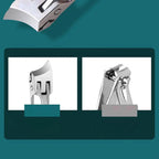 Nail clipper with wide handle & splash guard – For thick nails without effort