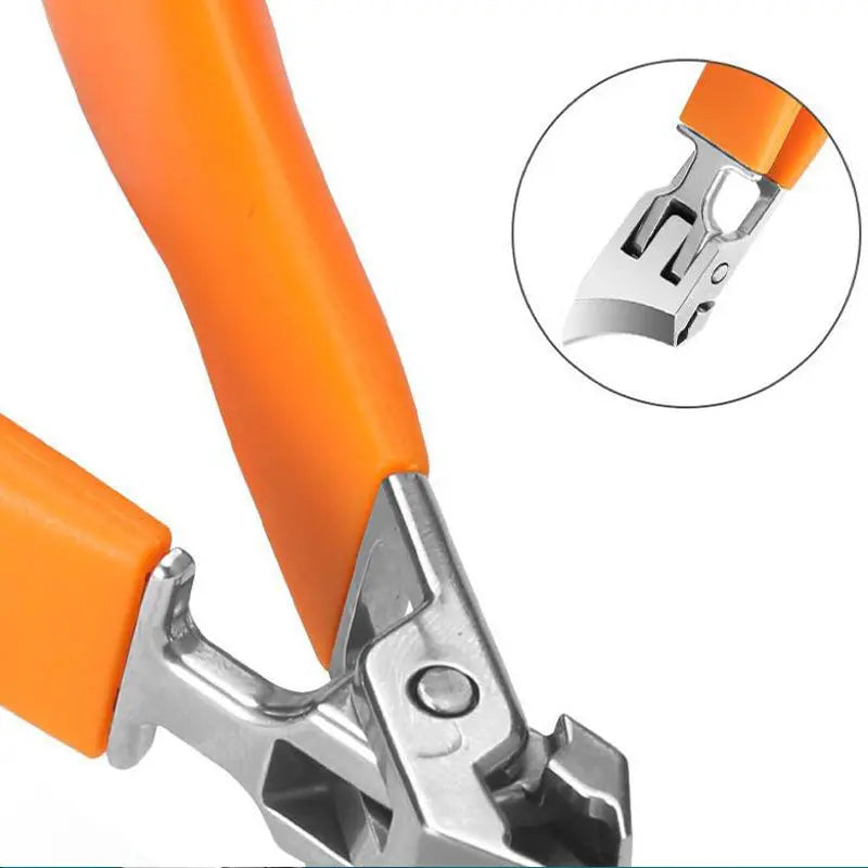 Nail clipper with wide handle & splash guard – For thick nails without effort