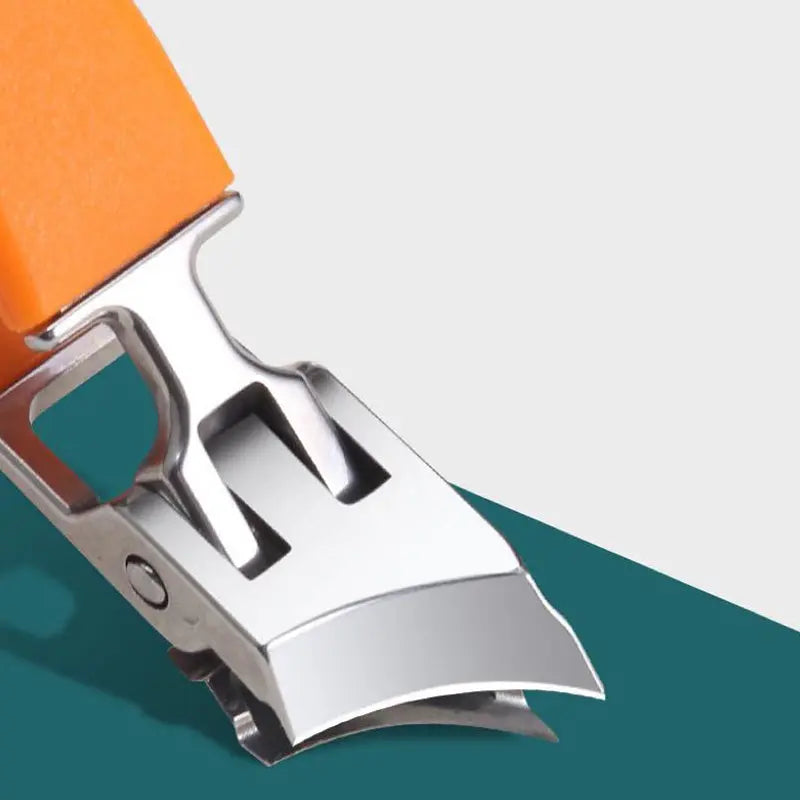 Nail clipper with wide handle & splash guard – For thick nails without effort