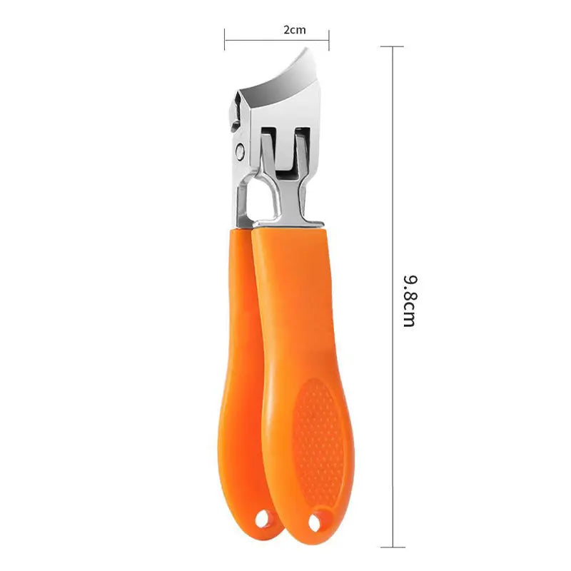 Nail clipper with wide handle & splash guard – For thick nails without effort