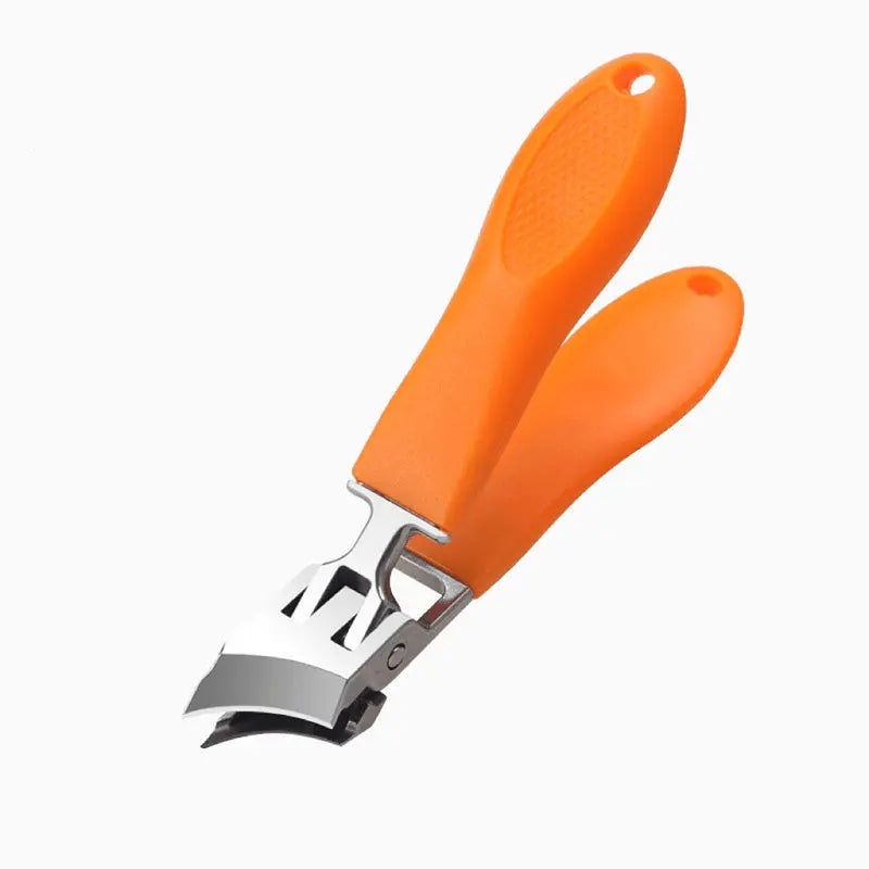 Nail clipper with wide handle & splash guard – For thick nails without effort