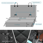 Waterproof dog car seat cover scratch-resistant