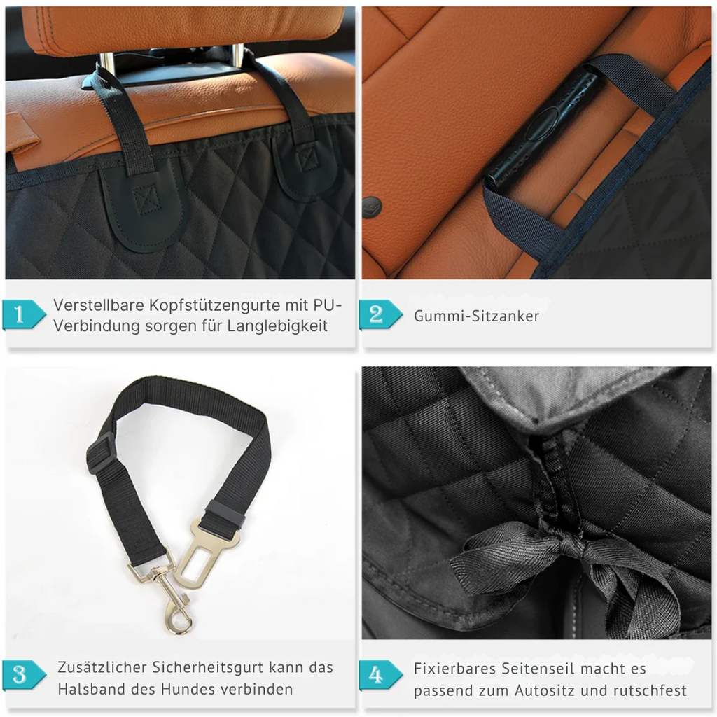 Waterproof dog car seat cover scratch-resistant