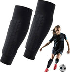 Leg protection with ankle support for soccer players