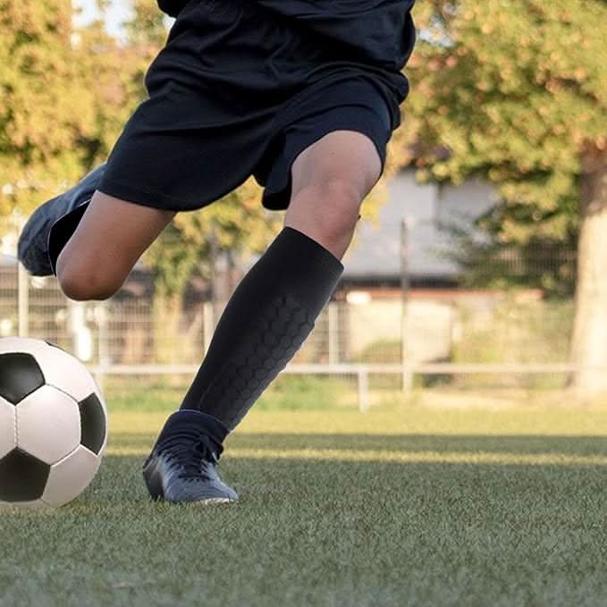 Leg protection with ankle support for football players
