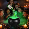 Cauldron decoration – with floating magic bottle & fog effect