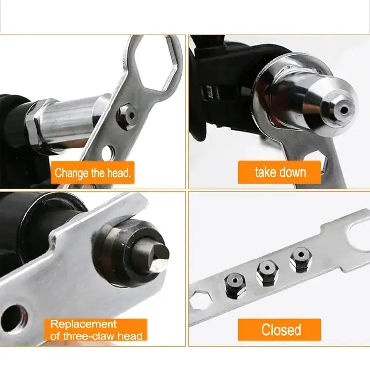 Professional Stapler Adapter Kit with 4 Different Nozzles