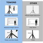 150 inch Projector Screens with Stand 16:9 4K 1080 HD Outdoor Movie Screen with Carry Bag Wrinkle-Free Design
