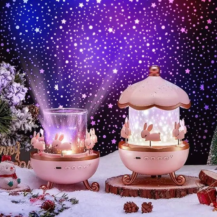 Projector night lamp with 12 motifs & Bluetooth – For magical light moments