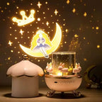 Projector night lamp with 12 motifs & Bluetooth – For magical light moments