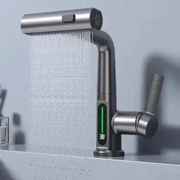 LUXOR - Modern digital washbasin tap