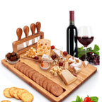 CheeseLux – Premium Bamboo Cheese Board Set