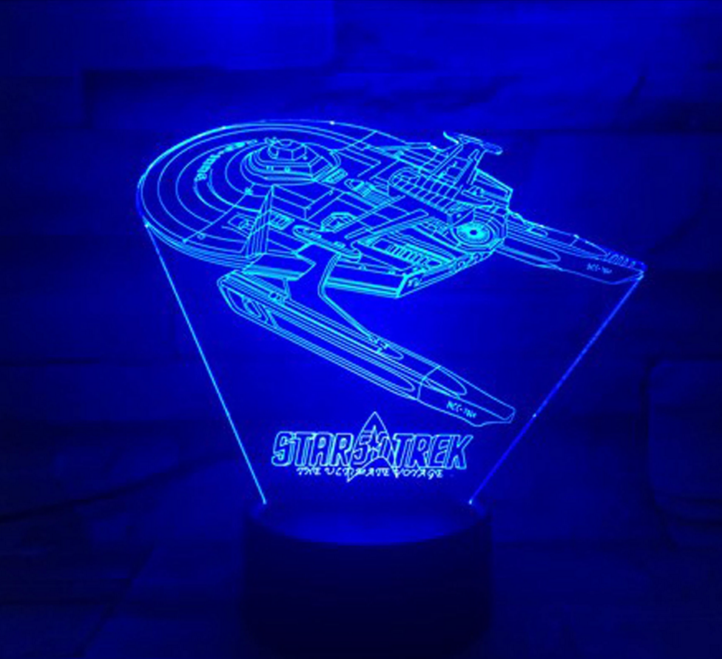 Star Trek 3D optical illusion lamp
