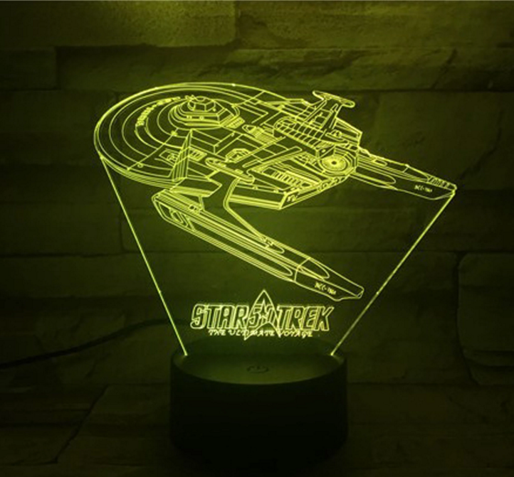 Star Trek 3D optical illusion lamp