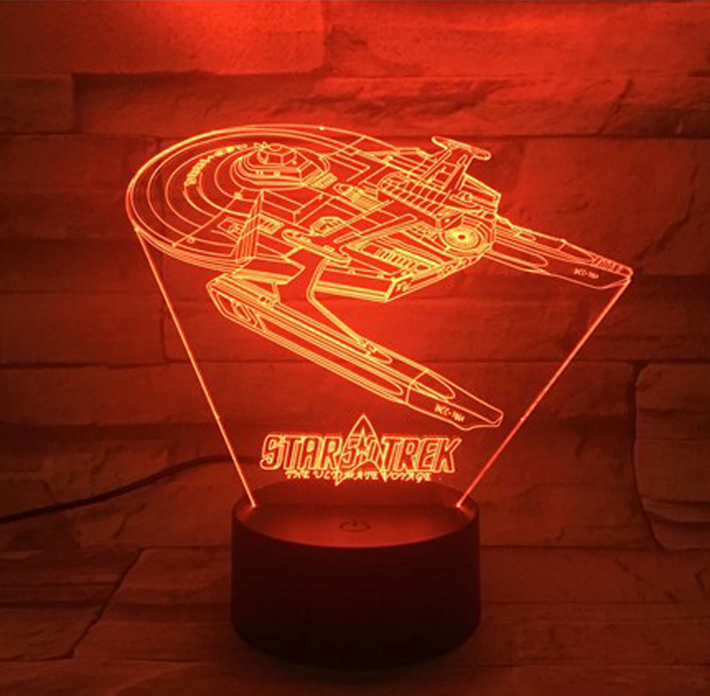 Star Trek 3D optical illusion lamp