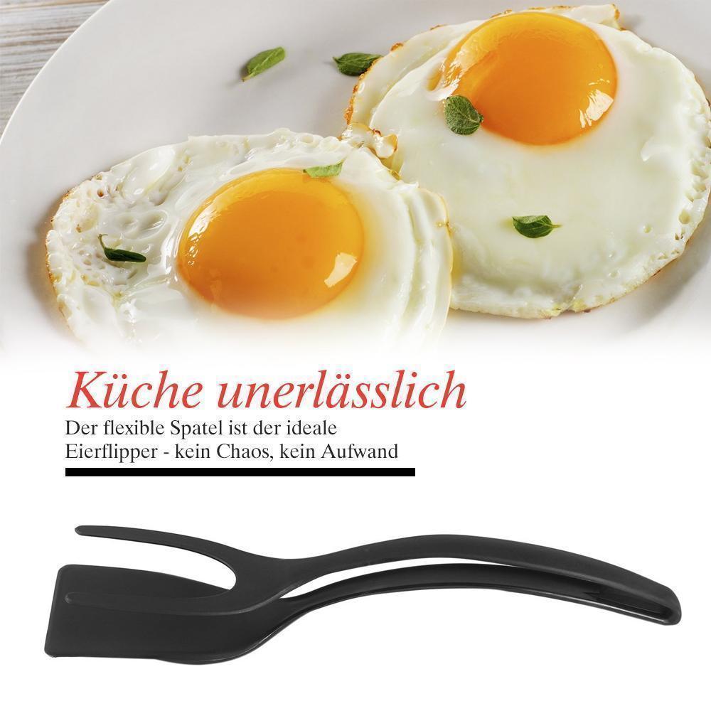 2-in-1 Tongs Handle and Elasticity Spatula