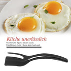 2-in-1 Tongs Handle and Elasticity Spatula