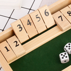 "Shut The Box" game – Fun table math game for adults and children