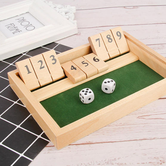 "Shut The Box" game – Fun table math game for adults and children