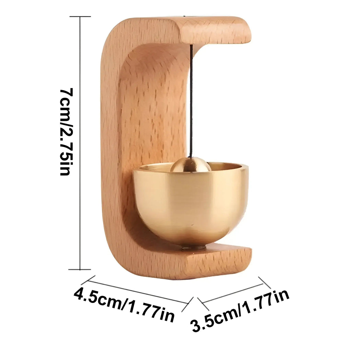 Door bells - Melodic - Decorative wood - Japanese style - Singing bowl bell